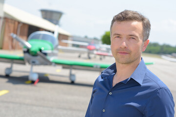 a man and a plane © auremar