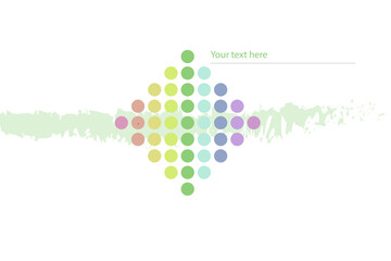 Cuadrado degradada de circulos para diseño web, fondos de pantalla o documentacion