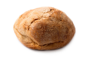 civraxiu, tradizionale pane sardo isolato su fondo bianco