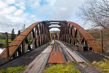 Fototapeta na wymiar Loch Ken Railway Viaduct on the old 