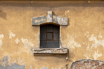 Window of an old abandoned factory