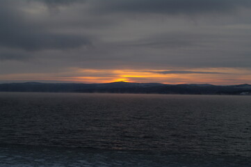 Siberia. Ust-Ilimsk. The arrival of winter.