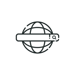 Web search engine icon vector