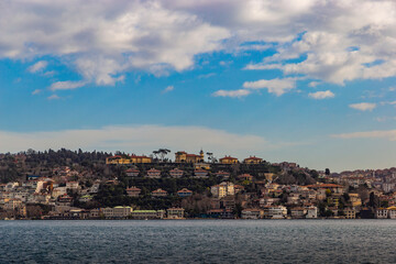 The view of the Bosphorus and old town of Istanbul, Turkey.