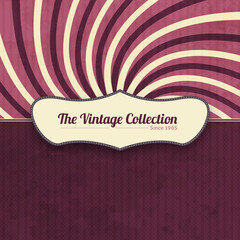 Vintage background with label