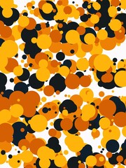 Painting brush texture decoration with art acrylic poster design. Abstract art background with watercolor stain elements. Digital art illustration