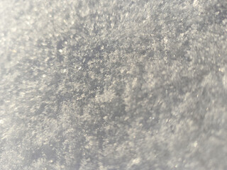 background of fresh snow texture in gray tones