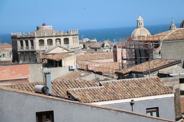View to Catania, Italy Sicily