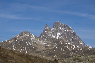 Views of the Midi peak from Huesca, Spain