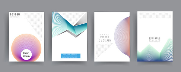 Artistic covers design. Creative colors backgrounds. Trendy futuristic design