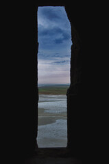 window in the cave saint mont michel