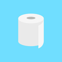 Toilet paper roll icon. Vector illustration.