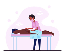 Alternative healthcare illustration people lifestyle