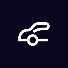 Creative Minimal Automotive Logo Design - Unique Minimal Car Logo Design Vector