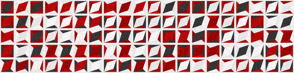 Fototapeta premium Abstract Geometric Pattern generative computational art illustration