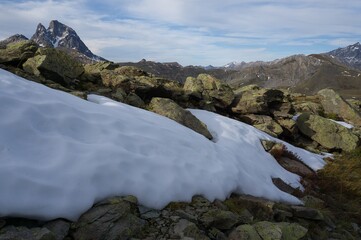 Mountain landscape in Pyrenees, Huesca, Spain