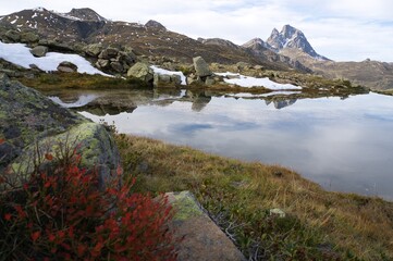 Views of the Midi peak from Huesca, Spain