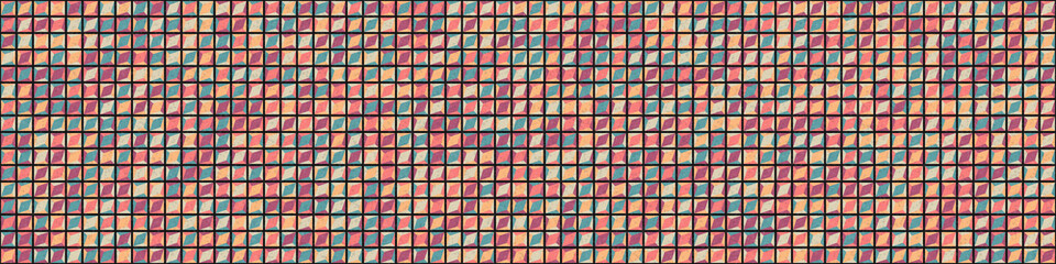 Abstract Geometric Pattern generative computational art illustration
