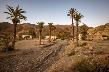 Antigua estación de tren minero abandonada en Sierra Alhamilla, conocida con el nombre de El...