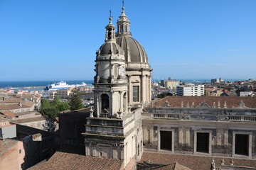 Fototapeta na wymiar Cathedral Sant’Agata in Catania, Italy Sicily
