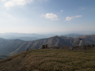 Monte Tsurugi, en el Valle de Iya, isla de Shikoku, Japón