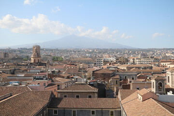 Holiday in Catania in Sicily on the Mediterranean Sea, Italy