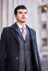 Portrait of Young Businessman in New York City