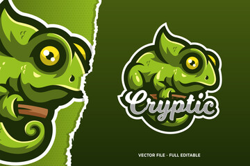 The Chameleon E-sports Game Logo Template