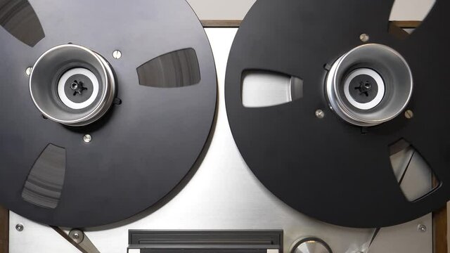 Slow Motion from Reel To Reel Tape Machine
