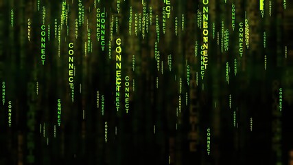 Connect in the web concept.