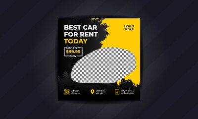 Car Rent Business Social Media Banner Templates