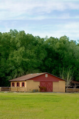 Obraz premium Red & Orange Barn