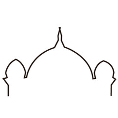 Illustration design templates for mosques, Ramadan, Isra mi'raj etc