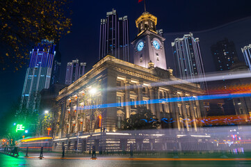 Wuhan city skyline scenery in Wuahn, Hubei, China