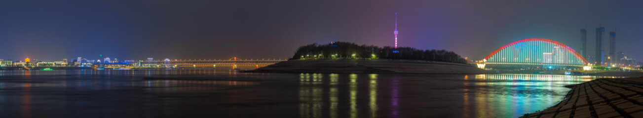 Wuhan city skyline scenery in Wuahn, Hubei, China