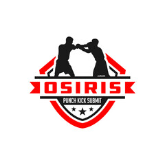 free boxing sport logo