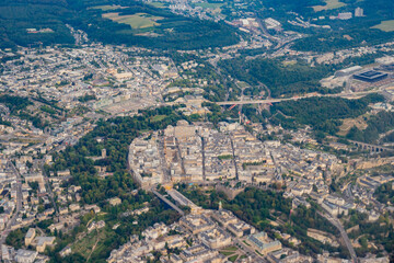 Aerial view of the Luxembourg city