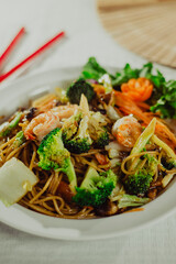 chinese food asian palte