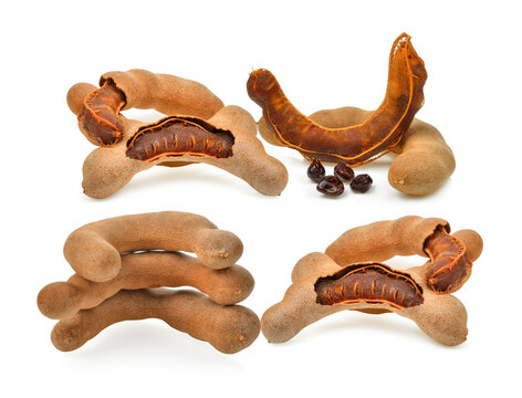 tamarind isolated on white background