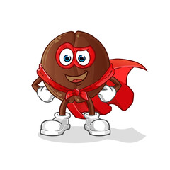 coffee bean heroes vector. cartoon character