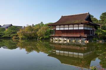 Fototapeta na wymiar Shobikan (Guest House) of Heian-jingu Shrine. Kyoto. Japan