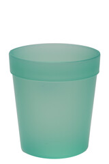 Green plastic cup