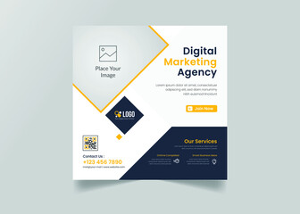 Corporate business social media post template