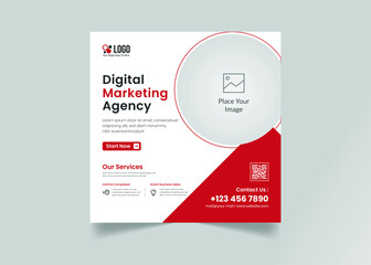 Corporate business social media post template