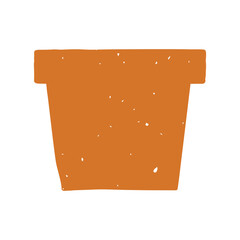 flowers pots gardening tools elements icon illustration