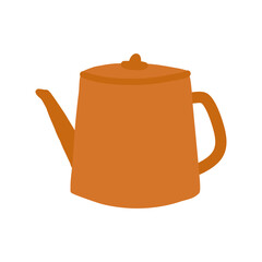 Cute Hand drawn teapot icon elements illustration