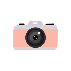 Hand drawn camera icon elements illustration