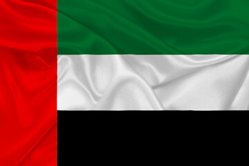 Obraz premium 3D Flag of United Arab Emirates on fabric