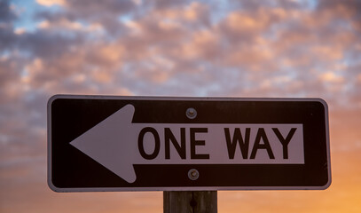 One Way Sign
