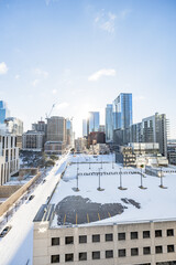 Downtown Austin texas snow